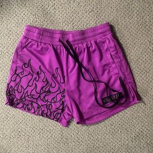 Kill Crew Purple/Black Flame Shorts